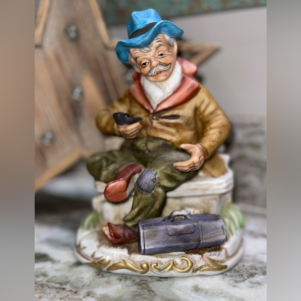 Vintage Old Man Figurine